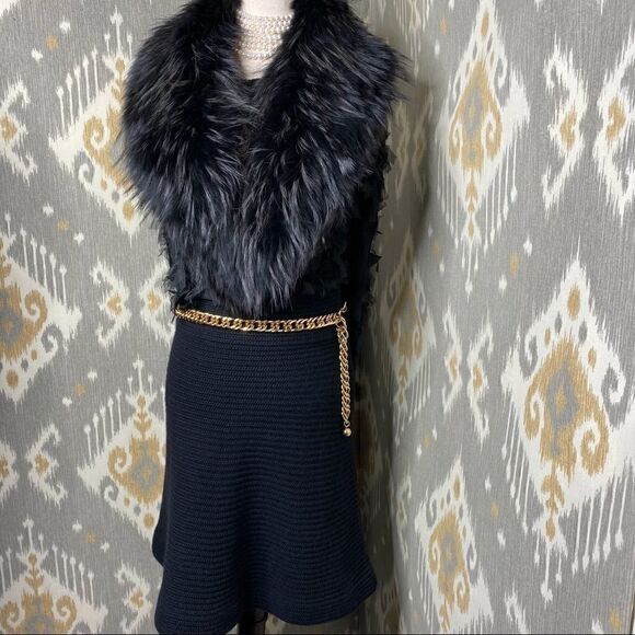 Ralph Lauren Black Angora Sweater Knit Tulip Skirt - Picture 11 of 16